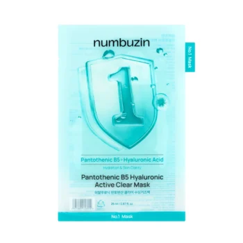 Numbuzin- No.1 Pantothenic B5 Hyaluronic Active Clear Mask
