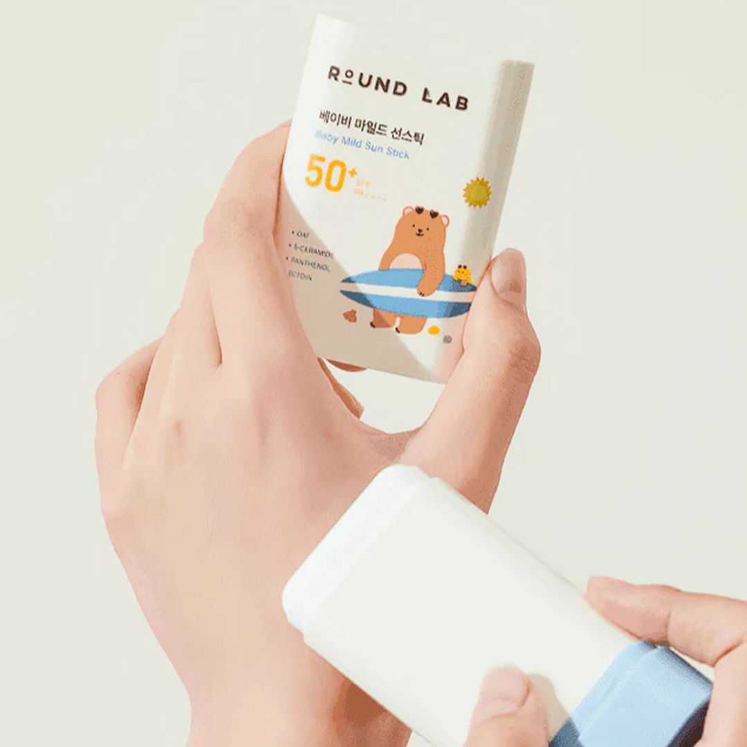 round lab baby mild sun stick