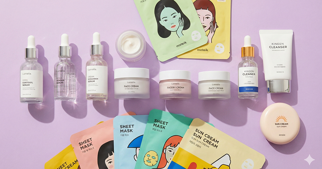 frascos con los mejores productos coreanos en Argentina