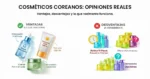 Imagen hace referencia a diferentes opiniones sobre la cosmética coreana.