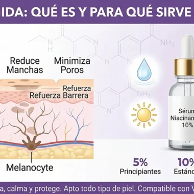 Qué es niacinamida y para qué sirve en la piel