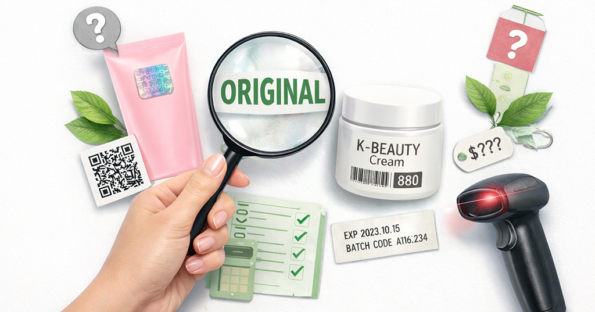 cómo saber si un cosmético coreano es original checklist visual de verificación