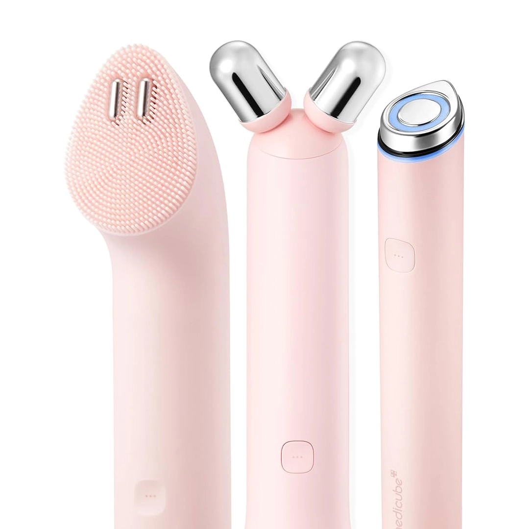 medicube Mini Booster Pro Plus Full Facial Device Set x3 pink